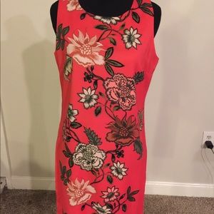Sheath floral print dress
